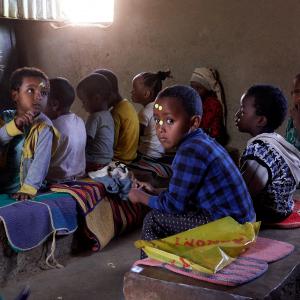La salle de classe, Awra Amba [Ethiopie] - 2019