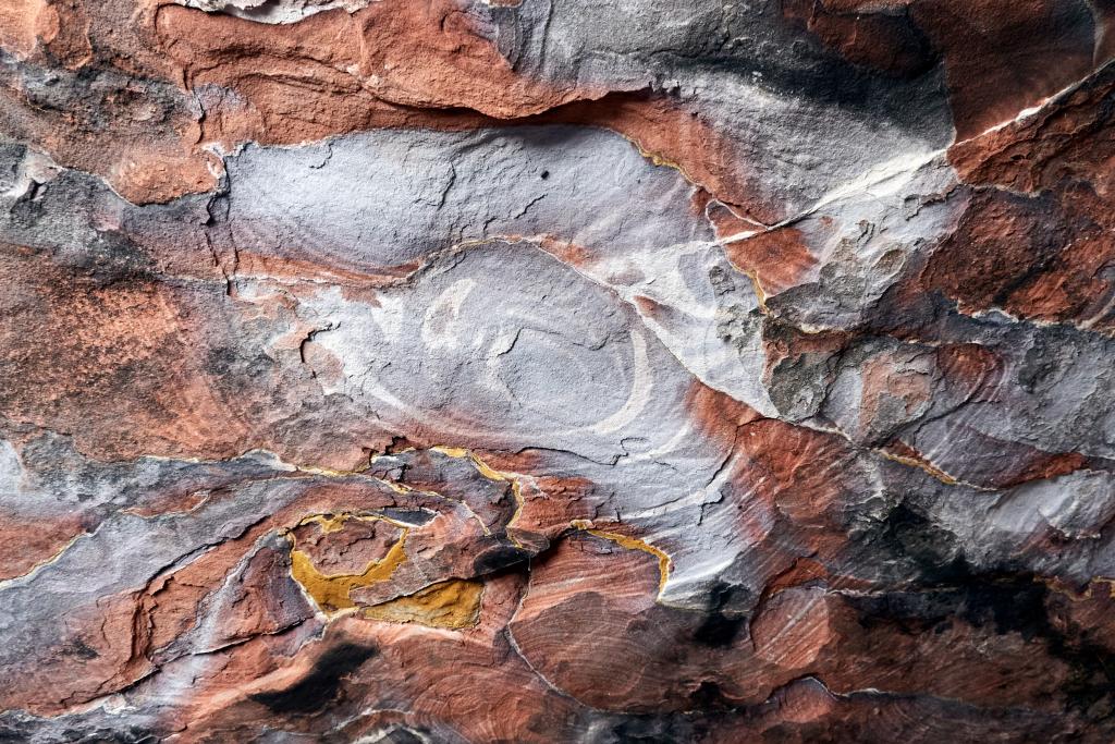 Plafond d'un tombeau royal, Petra [Jordanie] - 2023