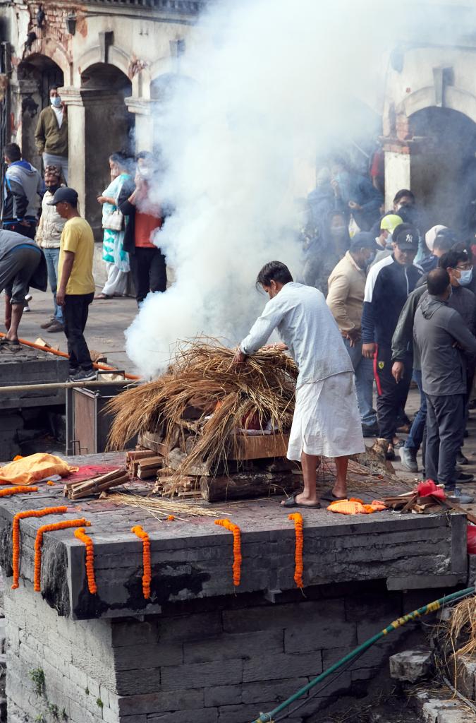 Crémation à Pashupatinath, Kathmandu [Népal] - 2022 