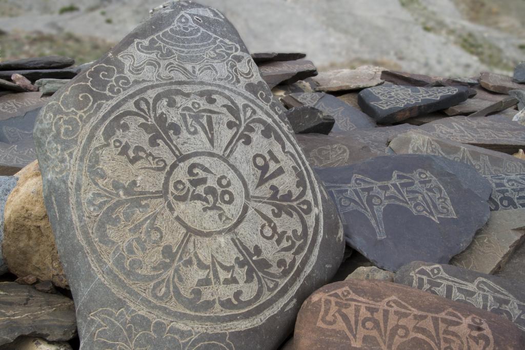 Mani (mur de prières), Zanskar [Inde] - 2010