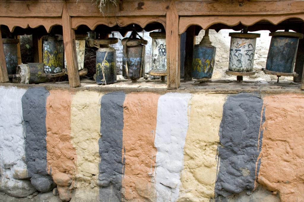 Moulins à prières de Ghemi Gompa, Mustang [Népal) - 2008