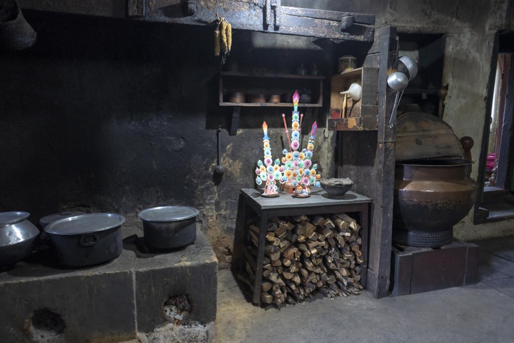 Vallée de Paro. La cuisine