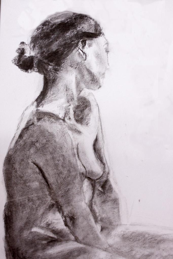 Femme au chignon