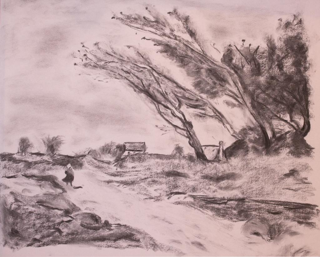 Sur le chemin (hommage à Corot)