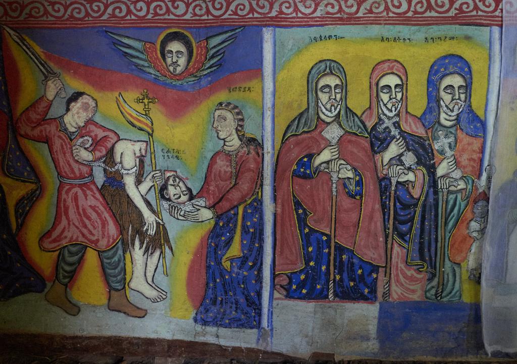 La décapitation de Saint-Sébastien, église Debret Mariam, lac Tana [Ethiopie] - 2019