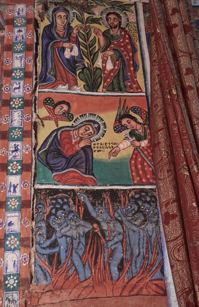Dans l'église Azewa Mariam, lac Tana [Ethiopie] - 2019