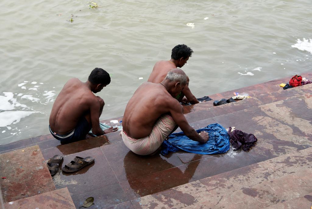 Calcutta. Sur les ghats [Inde] - 2020