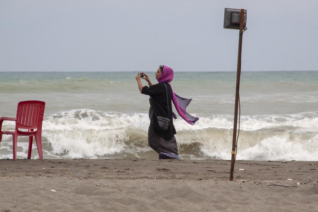 La plage d'Abbas Abad, mer Caspienne [Iran] - 2018