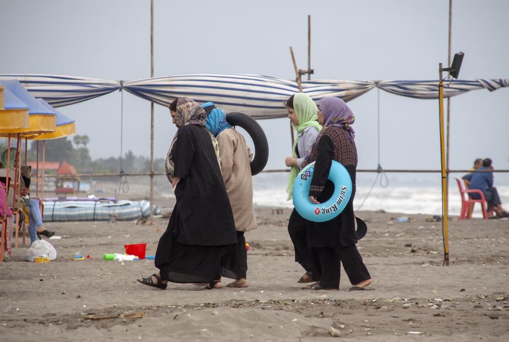 La plage d'Abbas Abad, mer Caspienne [Iran] - 2018