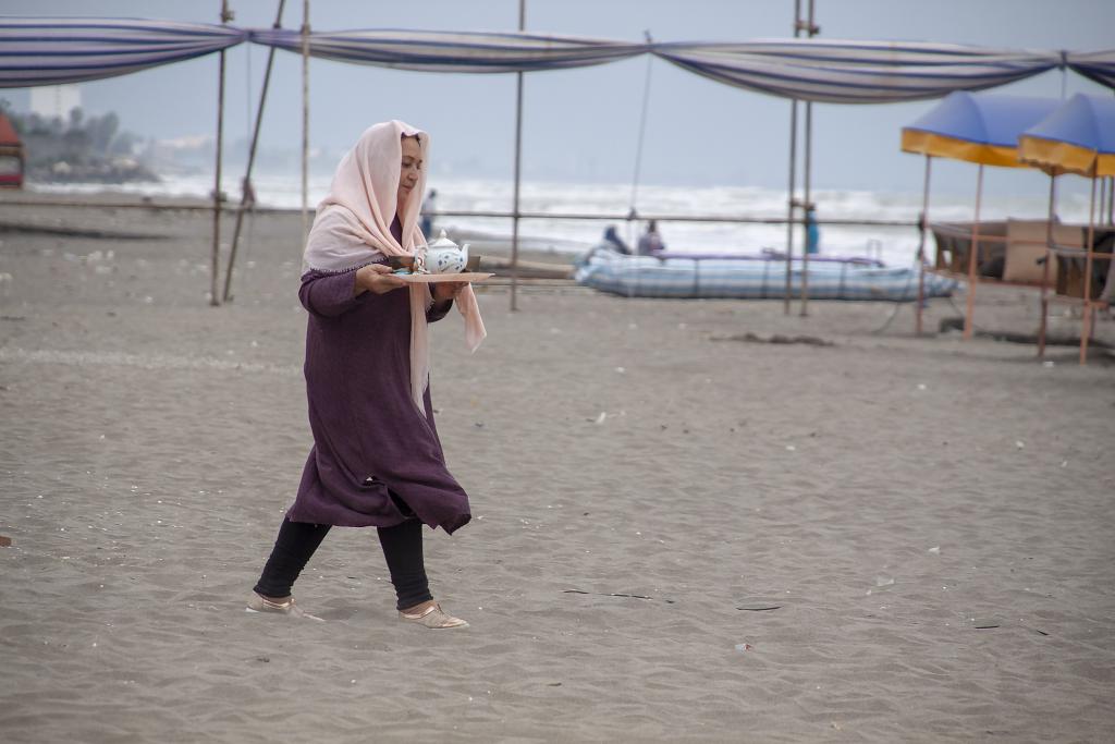 La plage d'Abbas Abad, mer Caspienne [Iran] - 2018