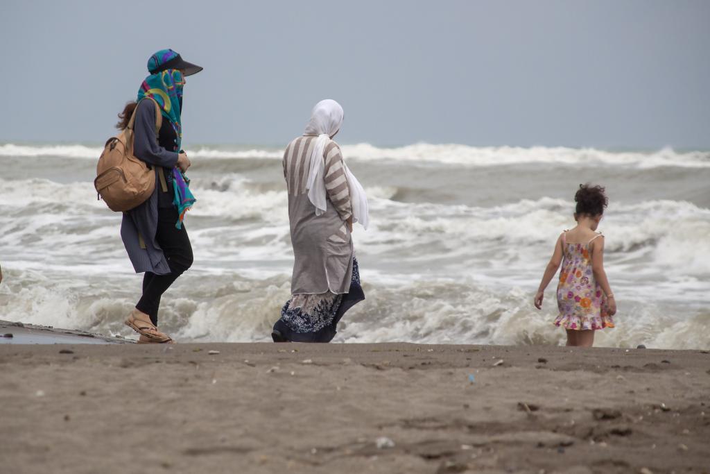 La plage d'Abbas Abad, mer Caspienne [Iran] - 2018