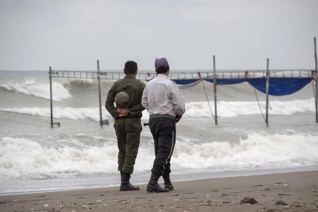 La plage d'Abbas Abad, mer Caspienne [Iran] - 2018