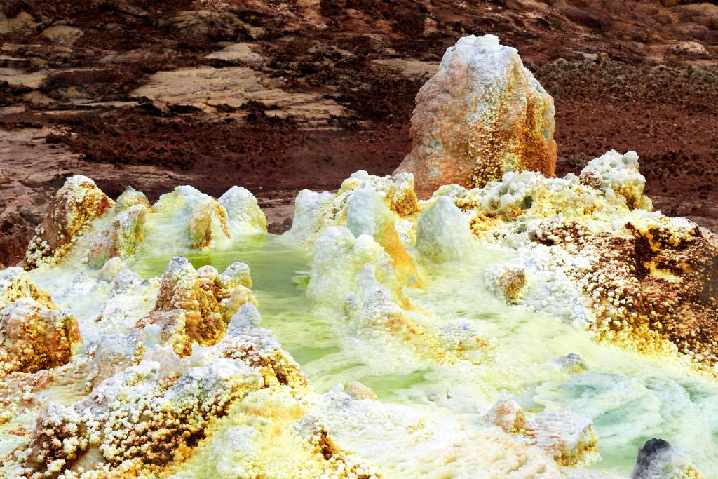 Mines de soufre du Dallol, dépression du Danakil