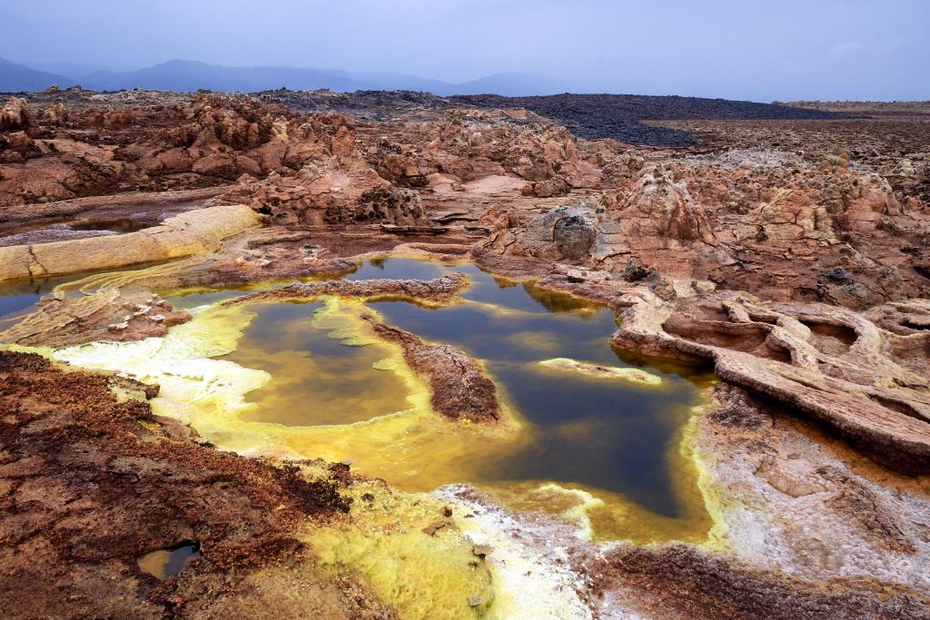 Mines de soufre du Dallol, dépression du Danakil