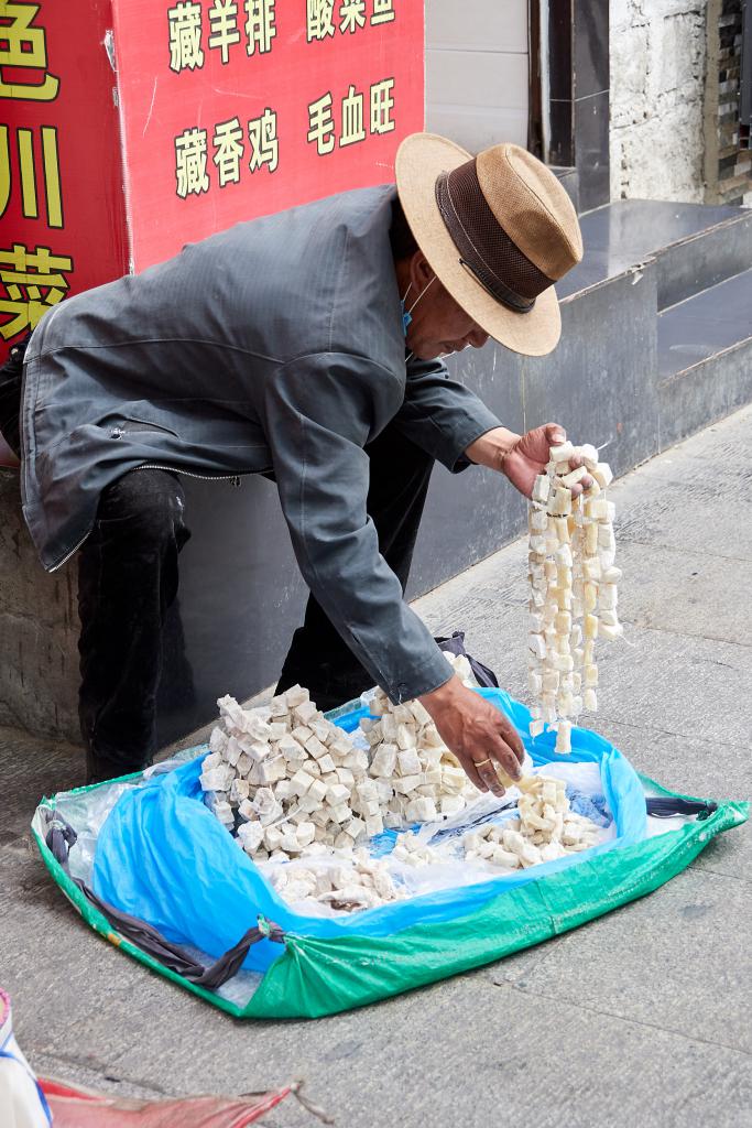 Vendeur de fromage, Lhassa [Tibet] - 2019