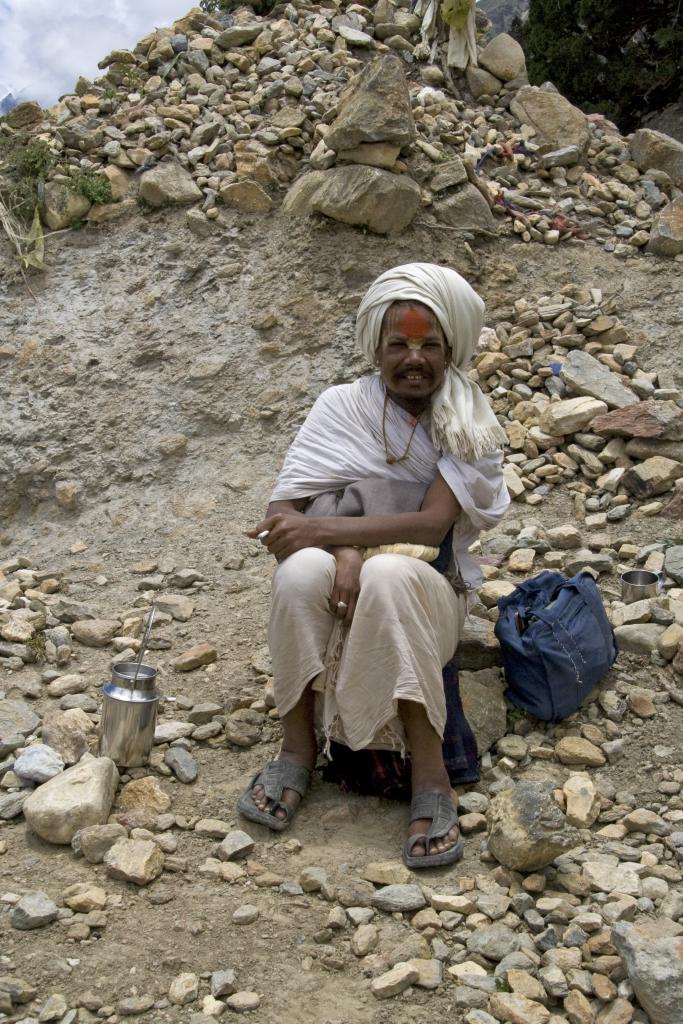 Saddhu au col Yamda La, Mustang [Népal] - 2008