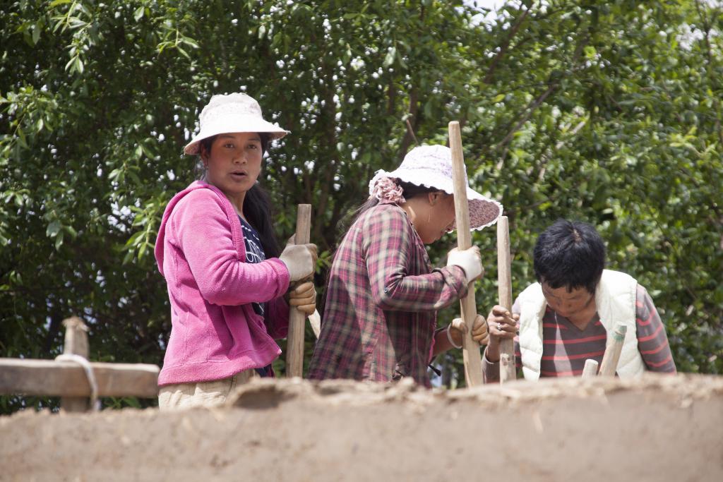 Construction d'une maison, vallée de Ha [Bhoutan] - 2017