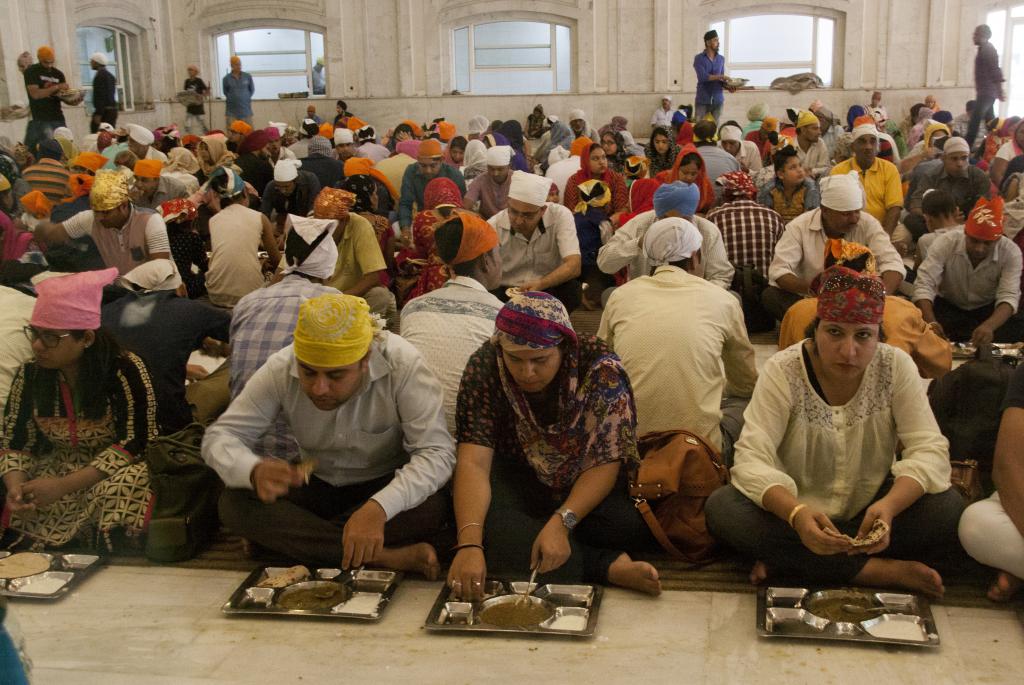 Repas, temple sikh Bangla Sahib [Delhi]