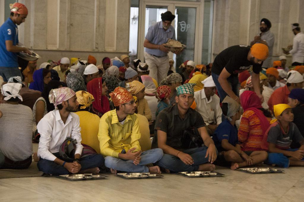 Repas, temple sikh Bangla Sahib [Delhi]