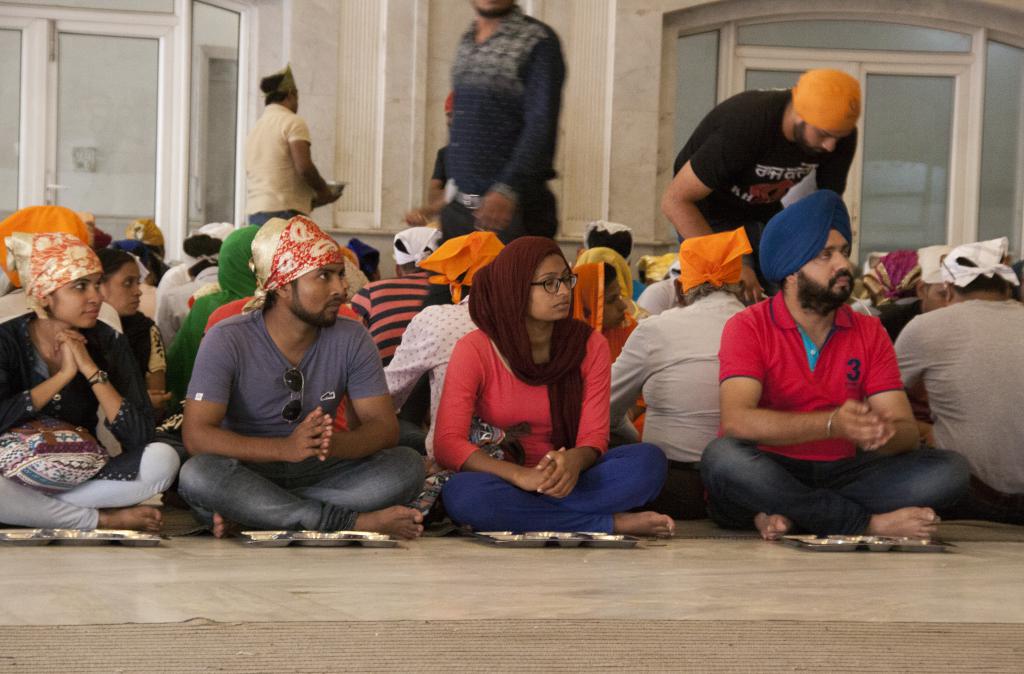 Repas, temple sikh Bangla Sahib [Delhi]