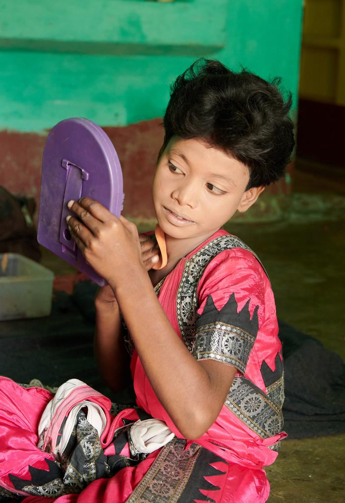 Danseurs de Raghurajpur [Orissa, Inde] - Maquillage