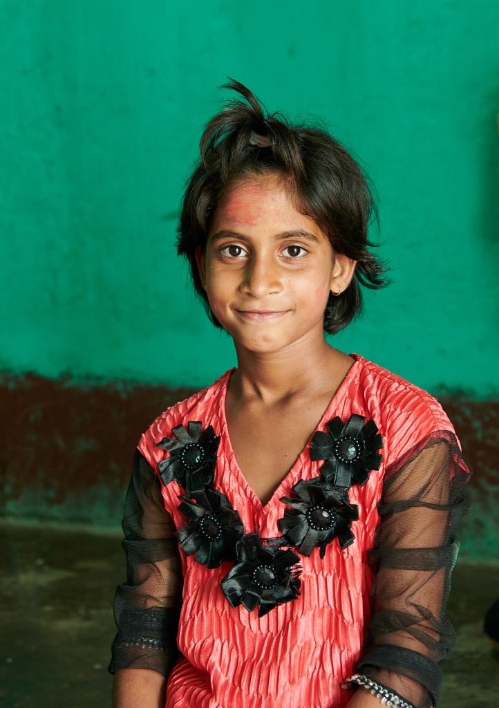 Danseurs de Raghurajpur [Orissa, Inde] - Une future danseuse de la troupe