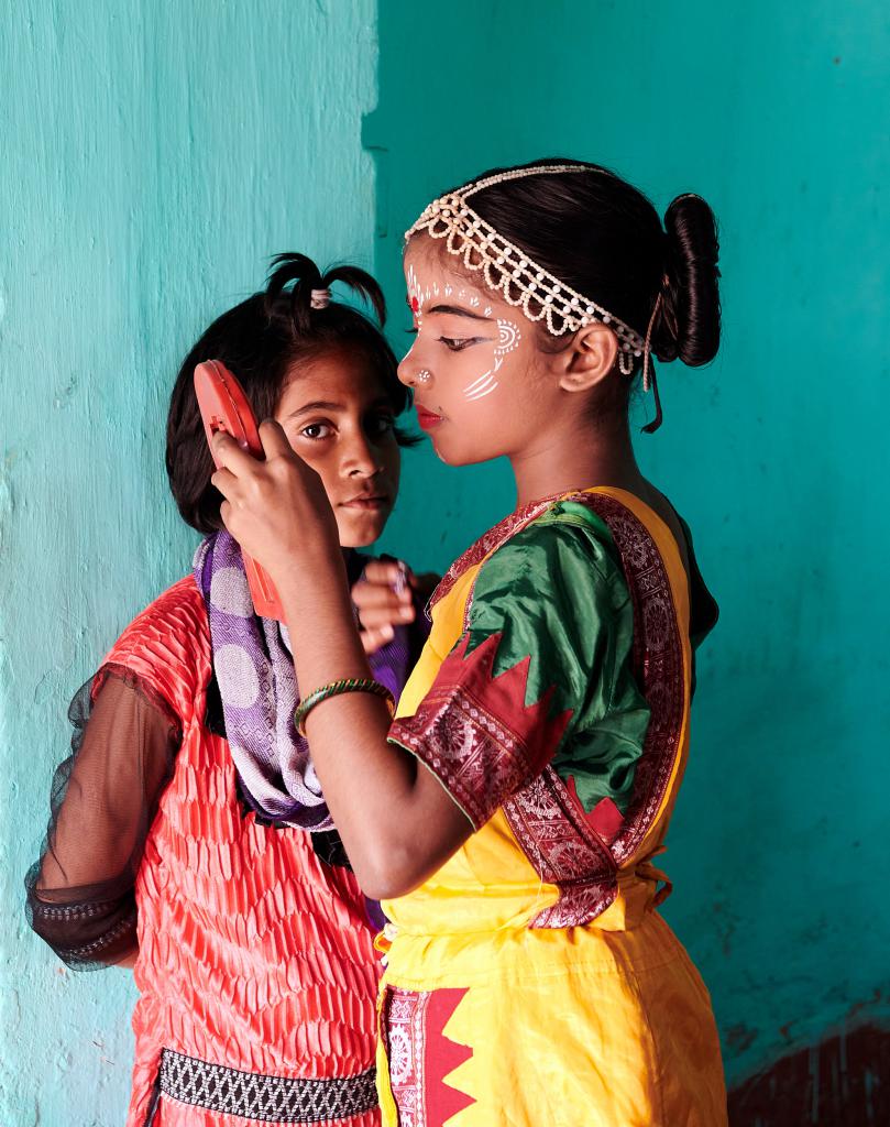 Danseurs de Raghurajpur [Orissa, Inde] - Maquillage