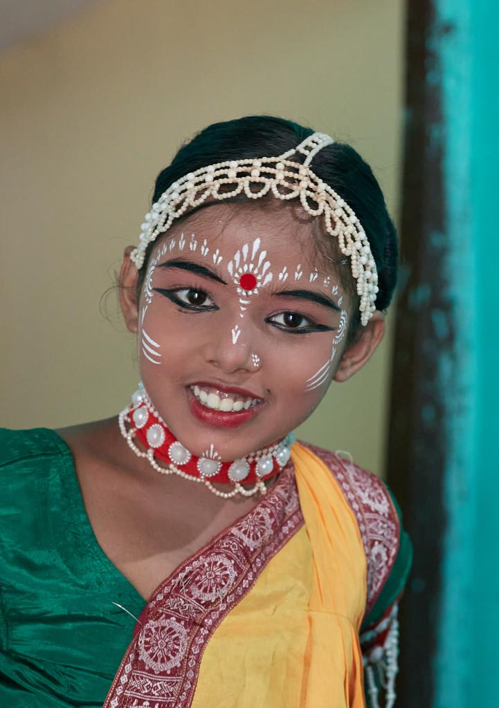 Danseurs de Raghurajpur [Orissa, Inde] - Maquillage